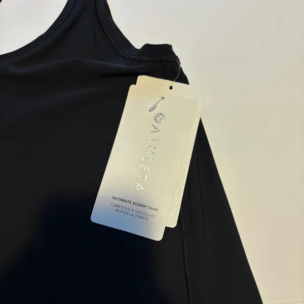 NWT! Athleta Black Racerback Tank - Image 4