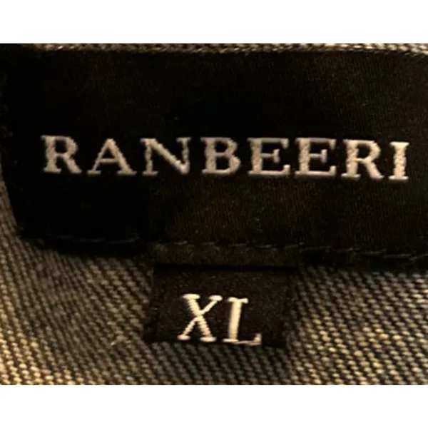 Ranbeeri Women's Blue Denim Distressed‎ Jean Jacket Size XL - Image 3