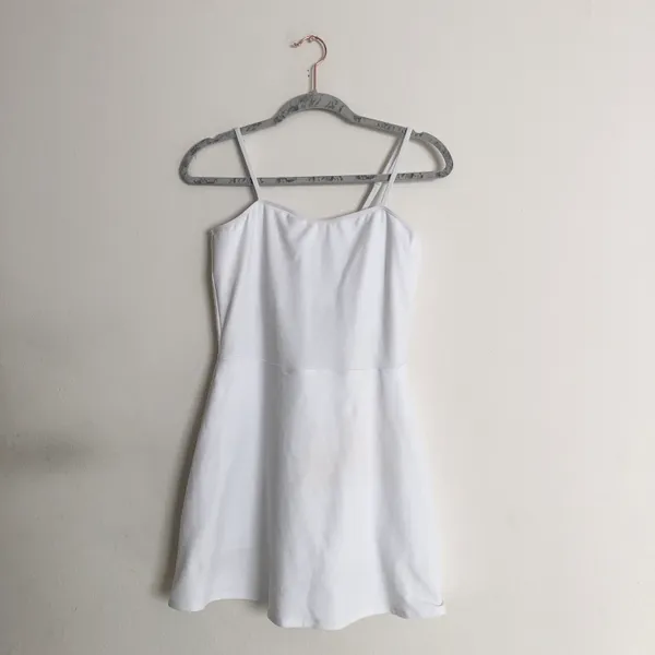 Alo Alosoft Courtside Tennis Dress White L - Image 4