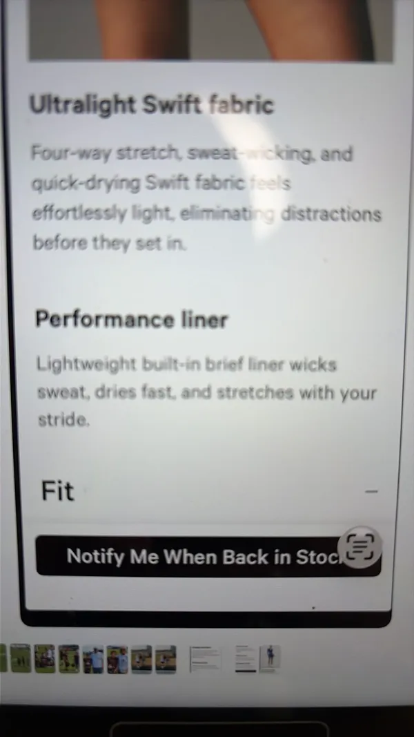 Lululemon Fast Free High-Rise Classic and Shorts 3" Reflective Fit Maroon - Image 9