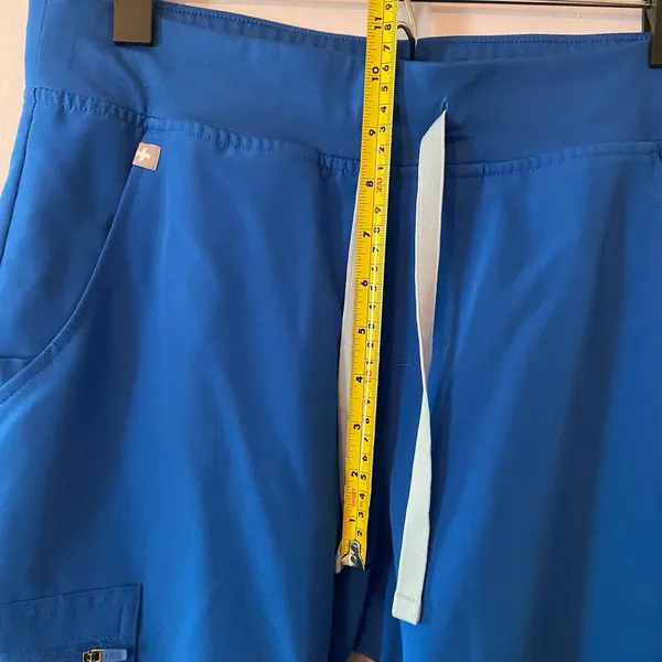 FIGS Royal Blue Zamora Jogger Scrub Pants Uniform Nurse Doctor size Medium Tall - Image 8