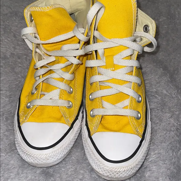 Converse Chuck Taylor All Star High Tops Yellow Unisex W6 / M4 - Image 3
