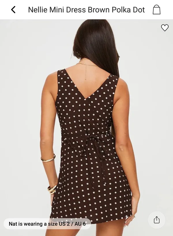 Princess Polly Nellie Polka Dot Mini Dress - Image 3