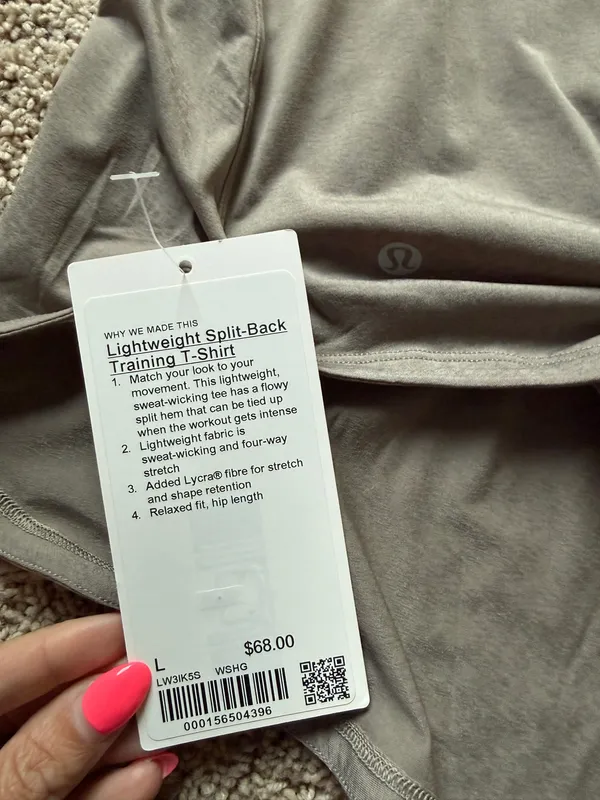 Lululemon Lightweight Split Back Training Top - Image 5