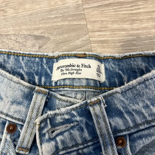 Abercrombie & Fitch Light Blue High Rise Jeans - Image 3