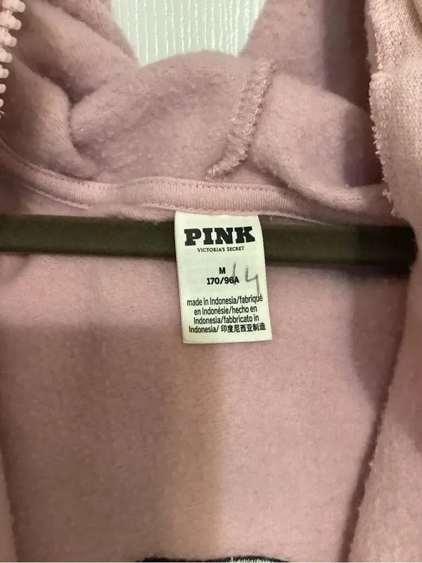 PINK Victoria's Secret Soft Pale Pink Hoodie - Image 5
