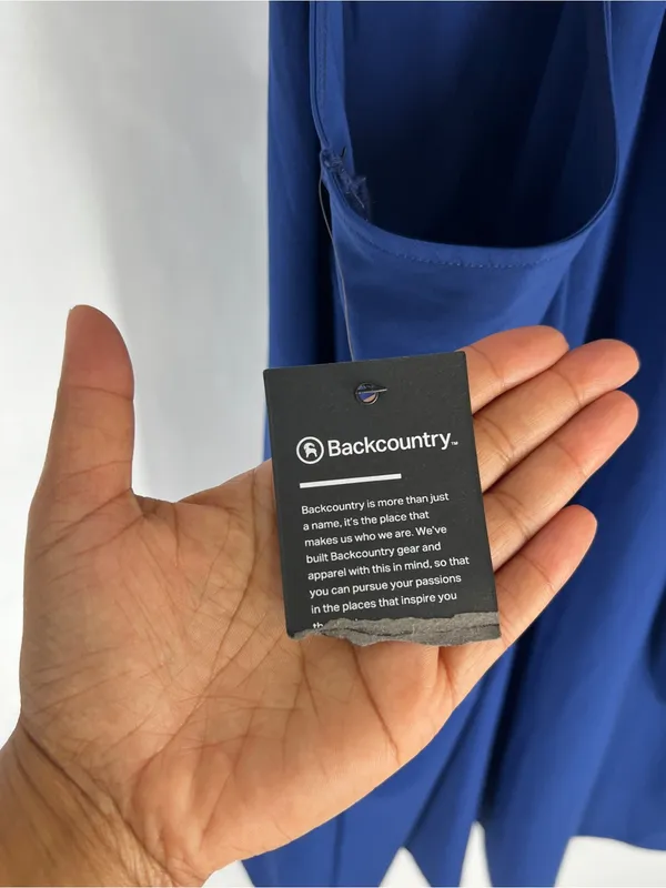 Backcountry On The Go Dress Blue Racerback Active Dress Size L - Image 9