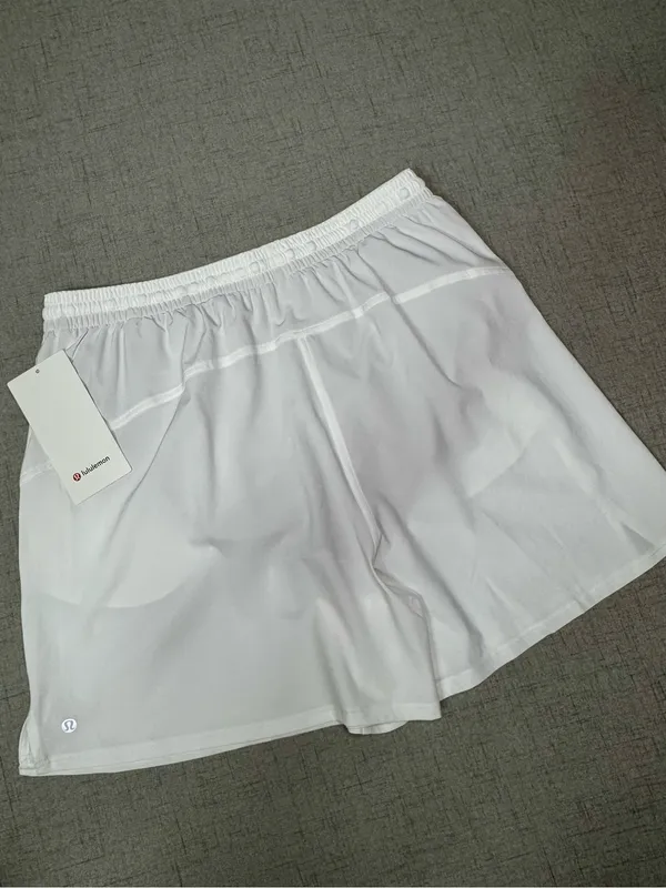 Lululemon Pace Rival High Rise Short Athletic Shorts White Size 12 NWT - Image 8