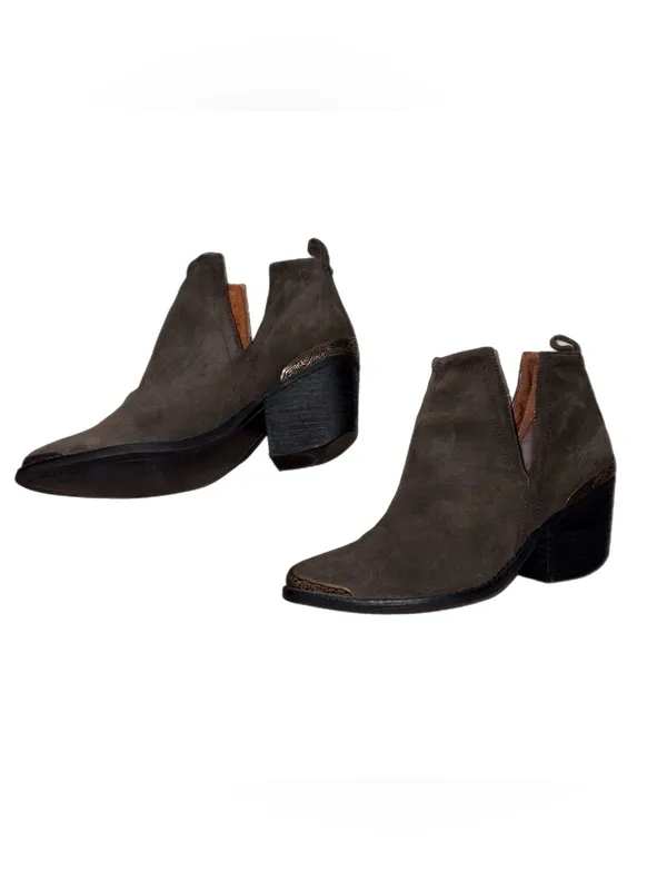Jeffery Campbell Cromwell Distressed Western Bootie Size 7.5 - Image 3