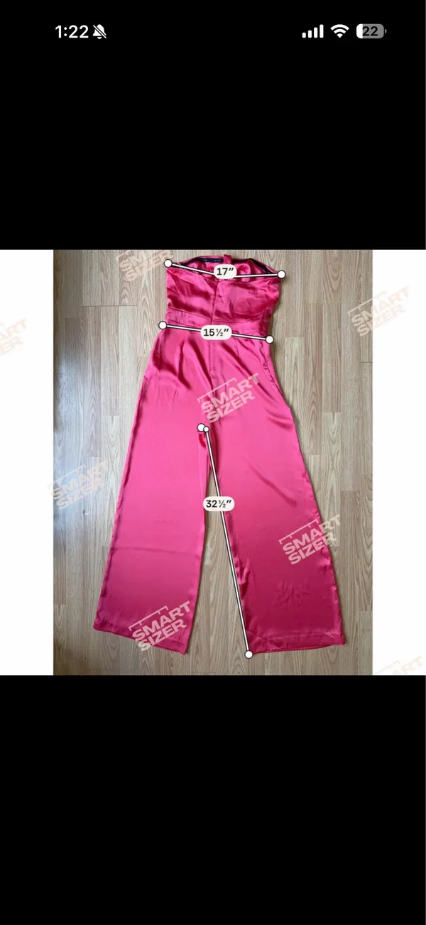 Zara Satin Halter Wide-Leg Jumpsuit in Hot Pink - Image 8