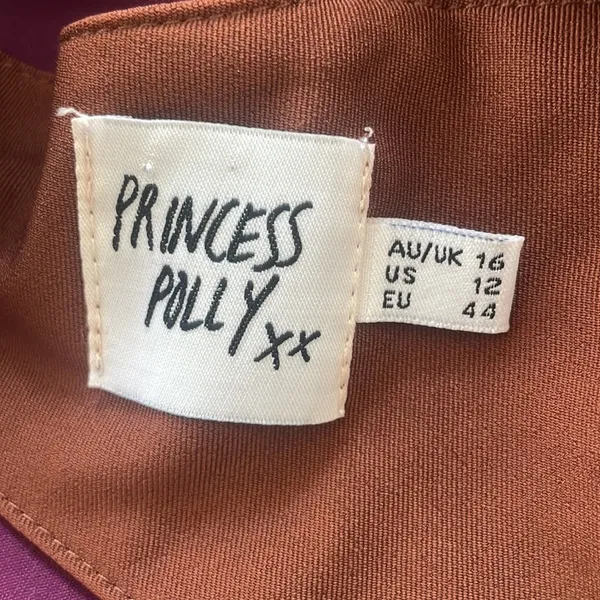 PRINCESS POLLY Elana Crop Top Size 12 US Brown Tan - Image 4