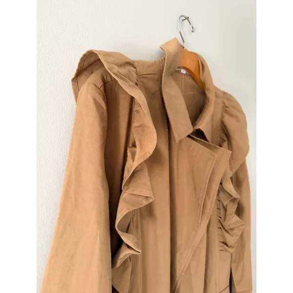 Who What Wear Ruffle Duster Jacket Large - Image 8