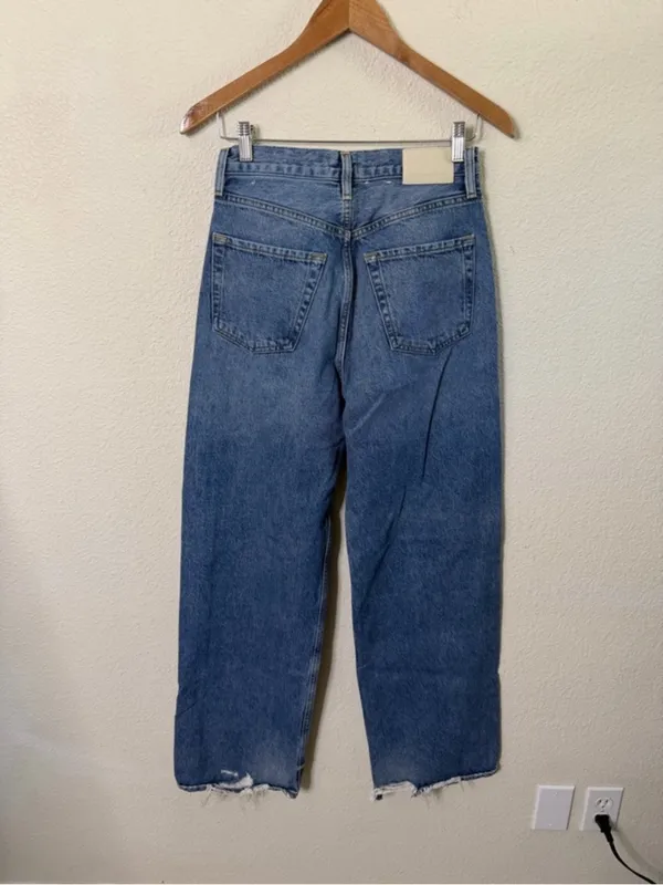 NEW Citizens of Humanity Ayla Baggy Jeans Solano Wash‎ Distressed Womens Size 24 - Image 8