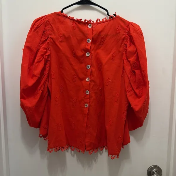 Farm Rio Red 3D Pineapple Shirt - Image 3