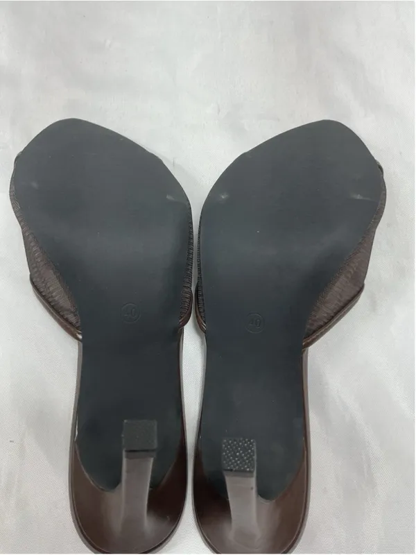 Womans NWT Susanny Slip On Stiletto Mules Eu 40 Us 9 Coffee Color - Image 6