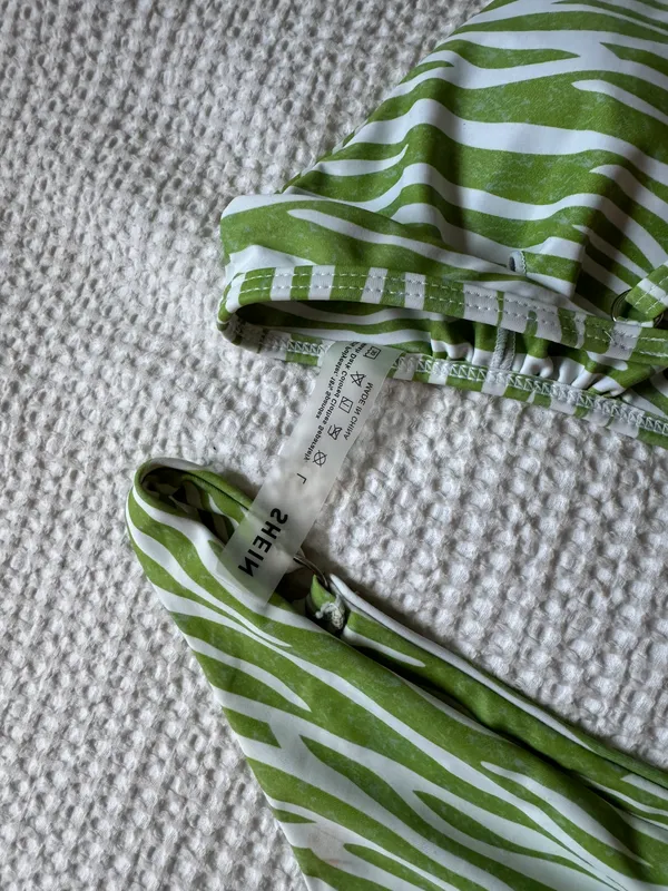 Zebra Bikini Green Size L - Image 3