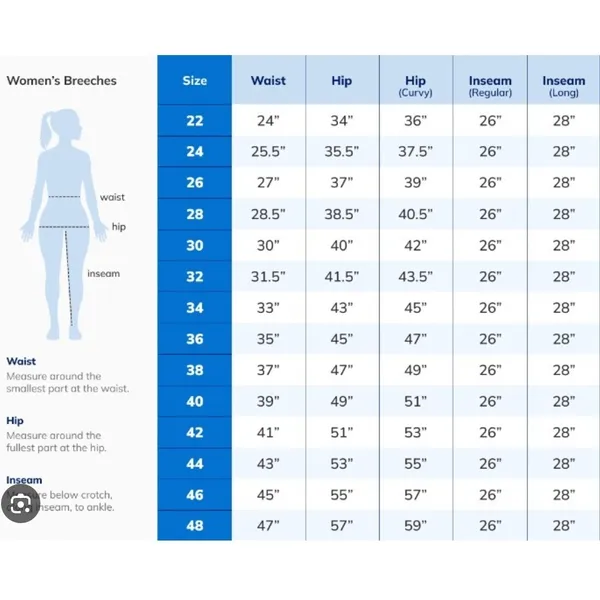 Piper‎ Women's Equestrian Riding Pants Knee Patch Stretch Sportswear Trousers 26 - Image 11