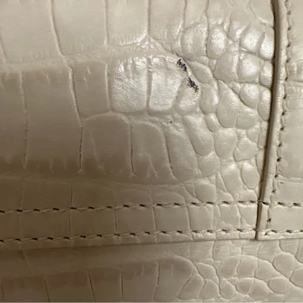 Lauren Ralph Lauren Ivory Shoulder Bag Snakeskin‎ Print - Image 6