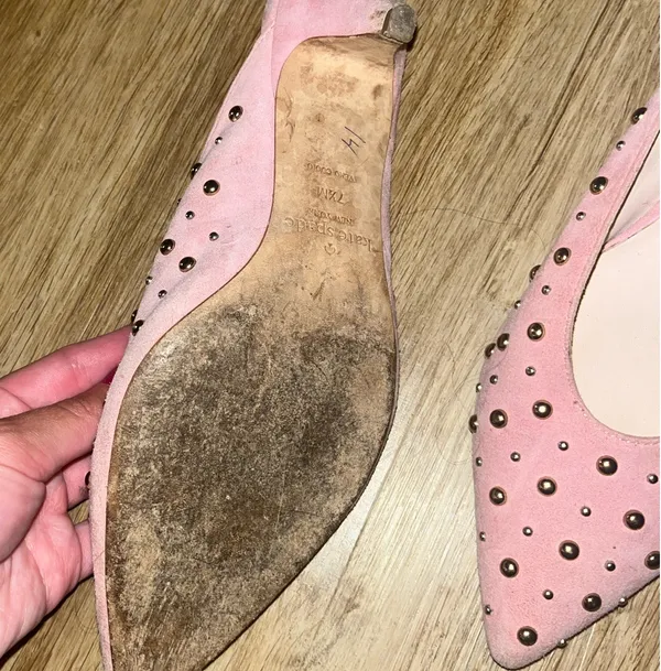Kate Spade Surie Parisian Pink Suede Kitten Heel Mules - Image 5