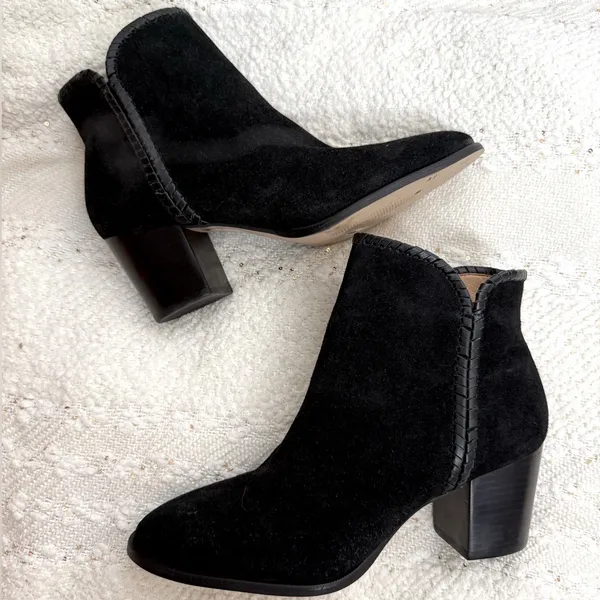 Jack Rogers Black Suede Ankle Boots - Image 2