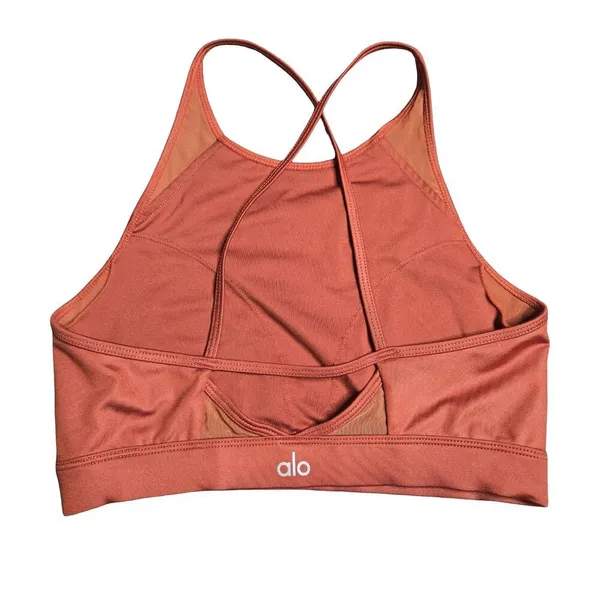 Alo‎ Yoga Orange Mesh Sports Bra Size: S - Image 4