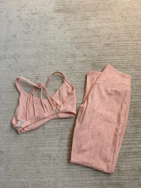 Flourish Bra and Legging Set Pink - Image 5