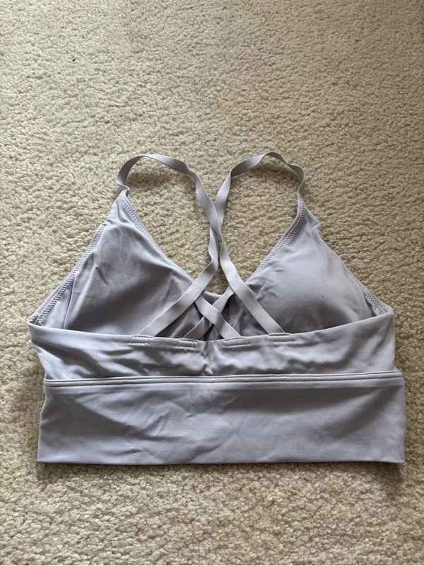Aerie Light Gray Sports Bra - Image 2
