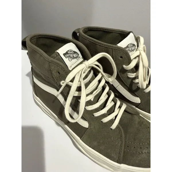 VANS Sentry Sk8-Hi WC Shoe Suede Canvas Green Women Sz 8‎ Casual Sneakers Y - Image 2