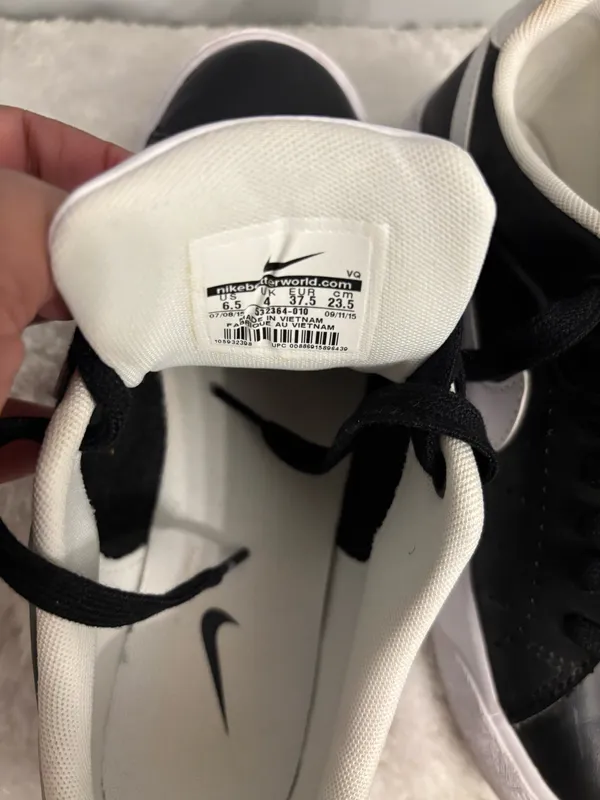 Black and white Nike Court tour sz 6.5 - Image 8
