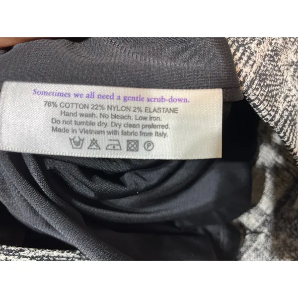 MM Lafleur Dress Size 2 Black & White Abstract Preppy Twee Office - Image 7