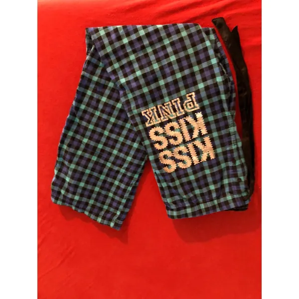 Victoria’s Secret PINK vintage Y2K blue flannel pajama pants Size Medium - Image 3