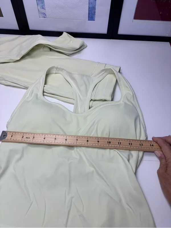 MFVIM 2 Piece Set Lemon Chiffon Yellow Workout Set Fits Like Small (Tag XL) NWOT - Image 7