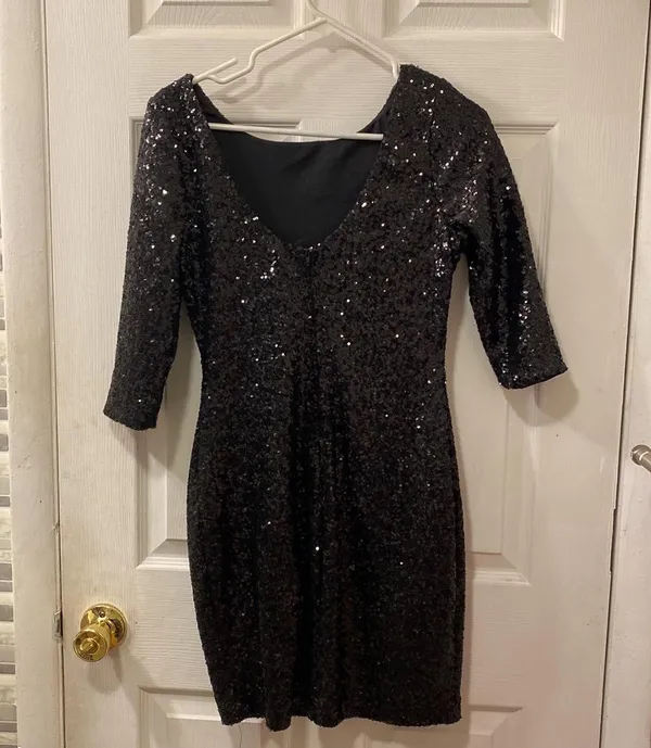 Crystal Doll Sequin Mini Dress - Image 2