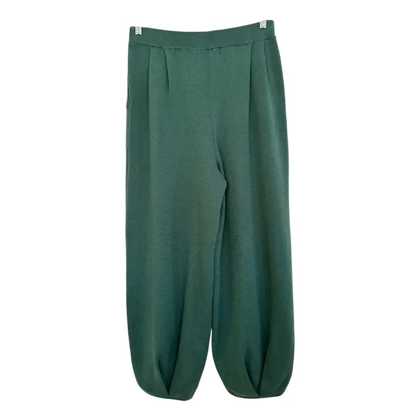 Free People Beach Freya parachute wide-leg green knit pants size XL - Image 5