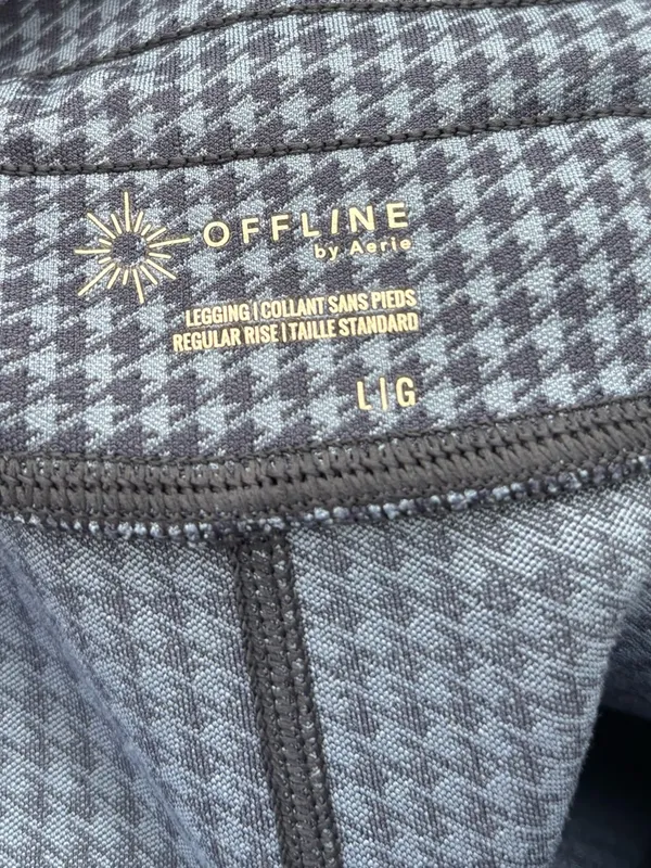 OFFLINE By Aerie Mini Houndstooth Drawcord Legging - Image 6