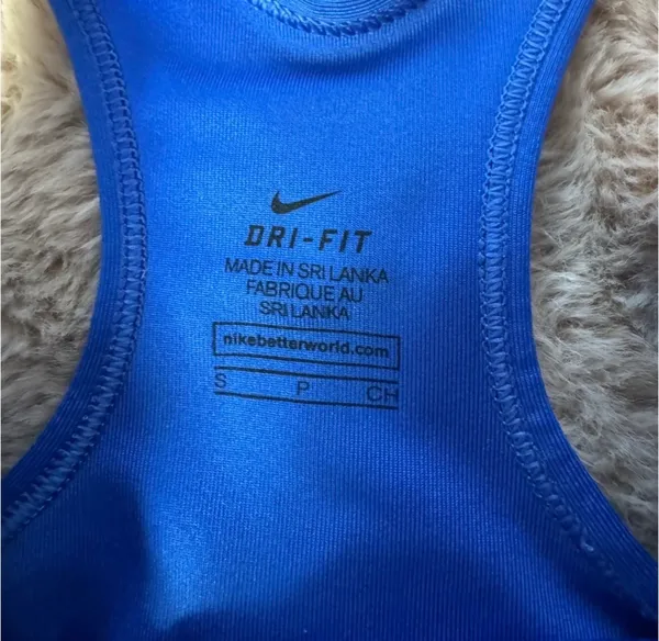 Nike Padless Royal Blue Sports Bra - Image 3