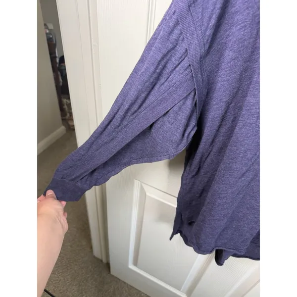 FP Movement Free People Shirt Womens Small Purple Long Sleeve Henley Tunic Boho - Image 3