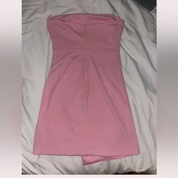 Pink Strapless Dress - Image 2