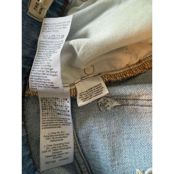 Madewell The Perfect‎ Vintage Jean Light Wash High Rise Slim Tapered 24T - Image 10