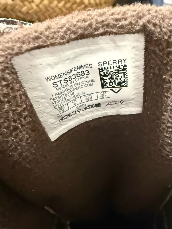Sperry Top Sider Syren Misty Knit Cuff Waterproof Duck Boot Brown Size 8.5 - Image 8