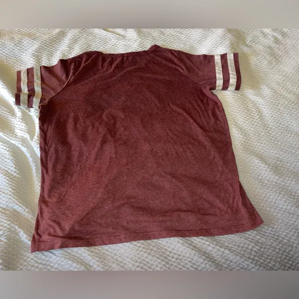 Maroon Harvard Football T-Shirt Size 3XL - Image 6