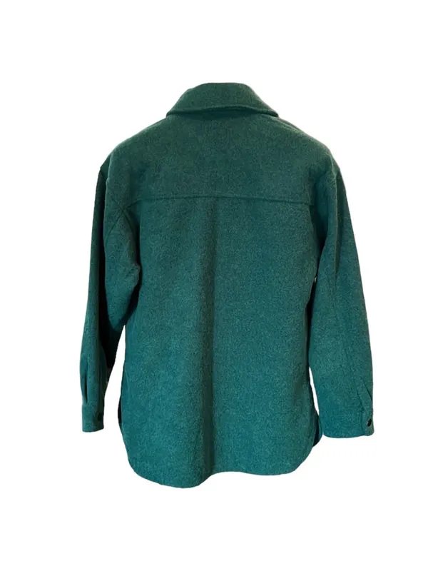 Wild Fable jewel tone/dark teal green shacket S - Image 5