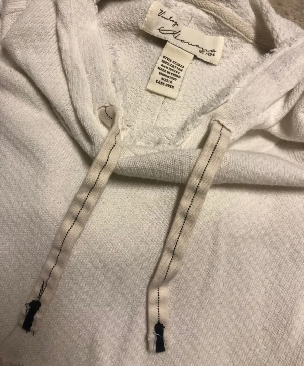 White frayed sweatshirt - Image 3