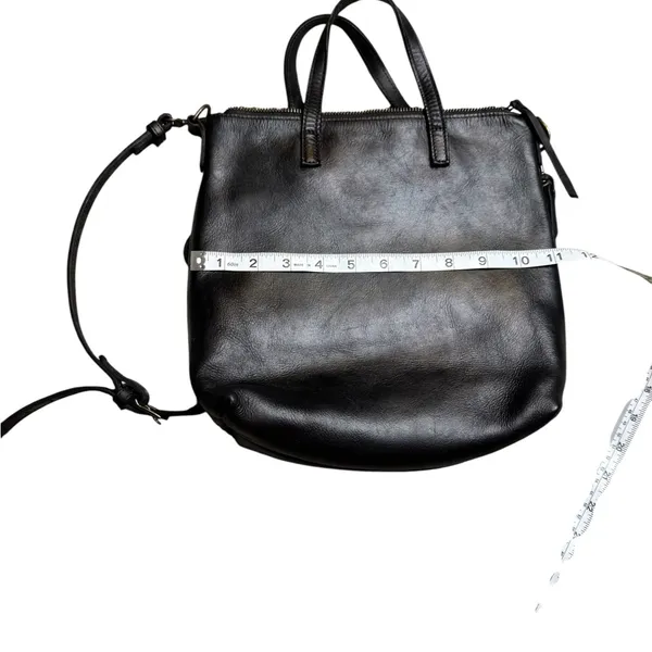 ✨ ABLE Black Leather Crossbody Tote Bag‎ • Convertible Top Handle Purse OS ✨ - Image 5