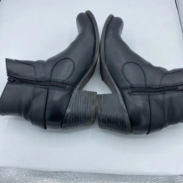 Durango Women's 6" Shorty Black leather Moto western Boots‎ Size 8M - Image 9