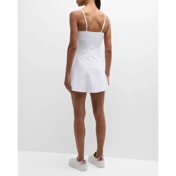 Alo Alosoft Courtside Tennis Dress White L - Image 2