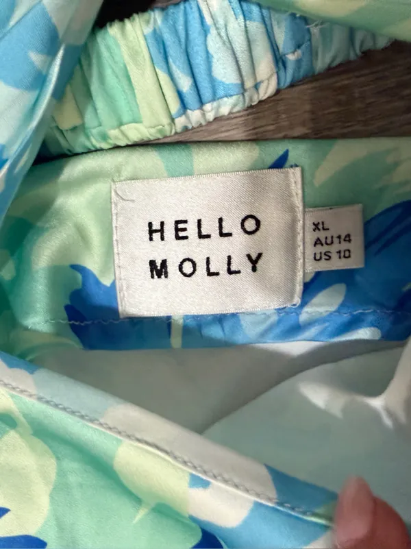 HELLO MOLLY Own The Style Satin Maxi Dress in Blue - Image 6
