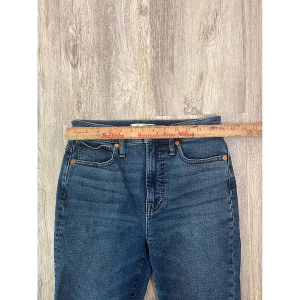 Madewell The Perfect Vintage Jean High Rise Straight Leg Dark‎ Wash Blue Size 26 - Image 7