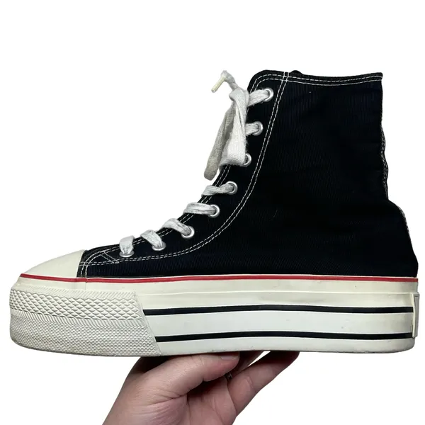Vintage Y2K Nana Black Platform Sneakers Women’s Size 9 Goth Grunge - Image 11