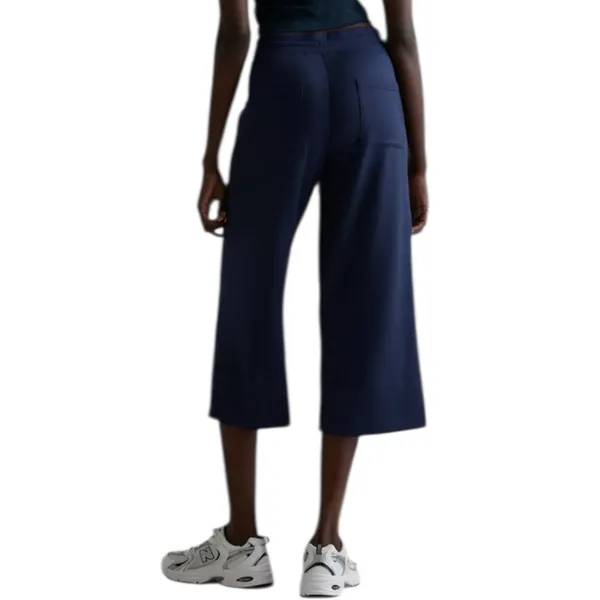 Quince Women’s Size XL Navy Blue SuperSoft Cropped Wide Leg Fleece Pants - Image 4